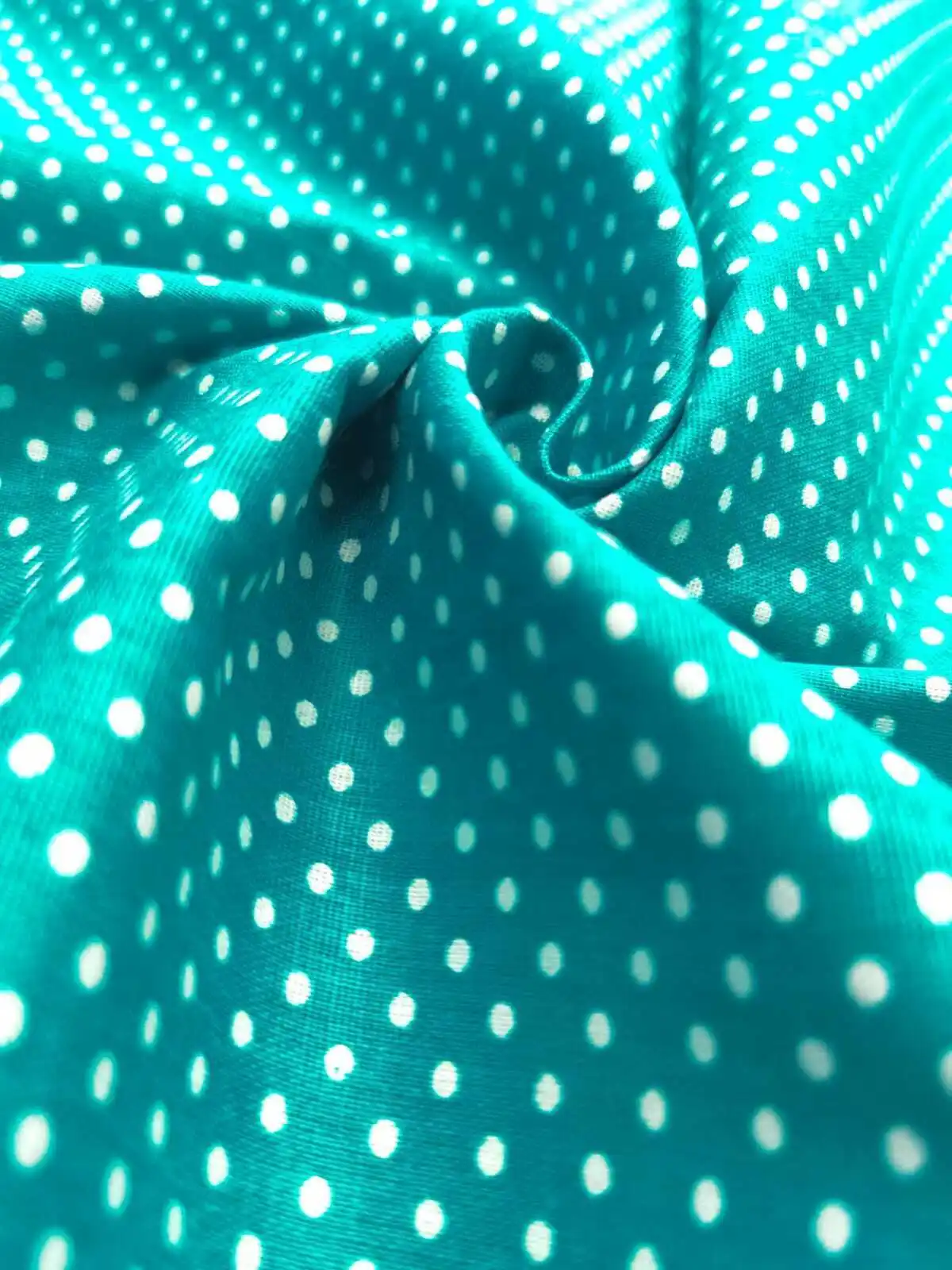 Ткань для шитья Бязь 100% хлопок 50*150 см &quotМелкий горох изумрудный&quot - купить по