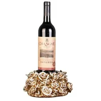 European Rose Wine Rack Resin Red Wine Rack Ashtray Home Coffee Table Living Room Restaurant Hotel Bar Table Top Decorations