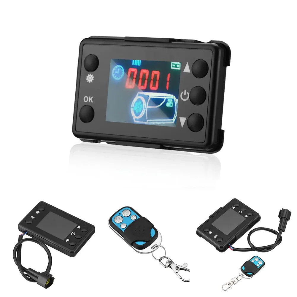 

Car Air Diesel Heater LCD Switch Parking Controller + 4 Button Remote Control LCD Switch 4-Button Remote Control Universal