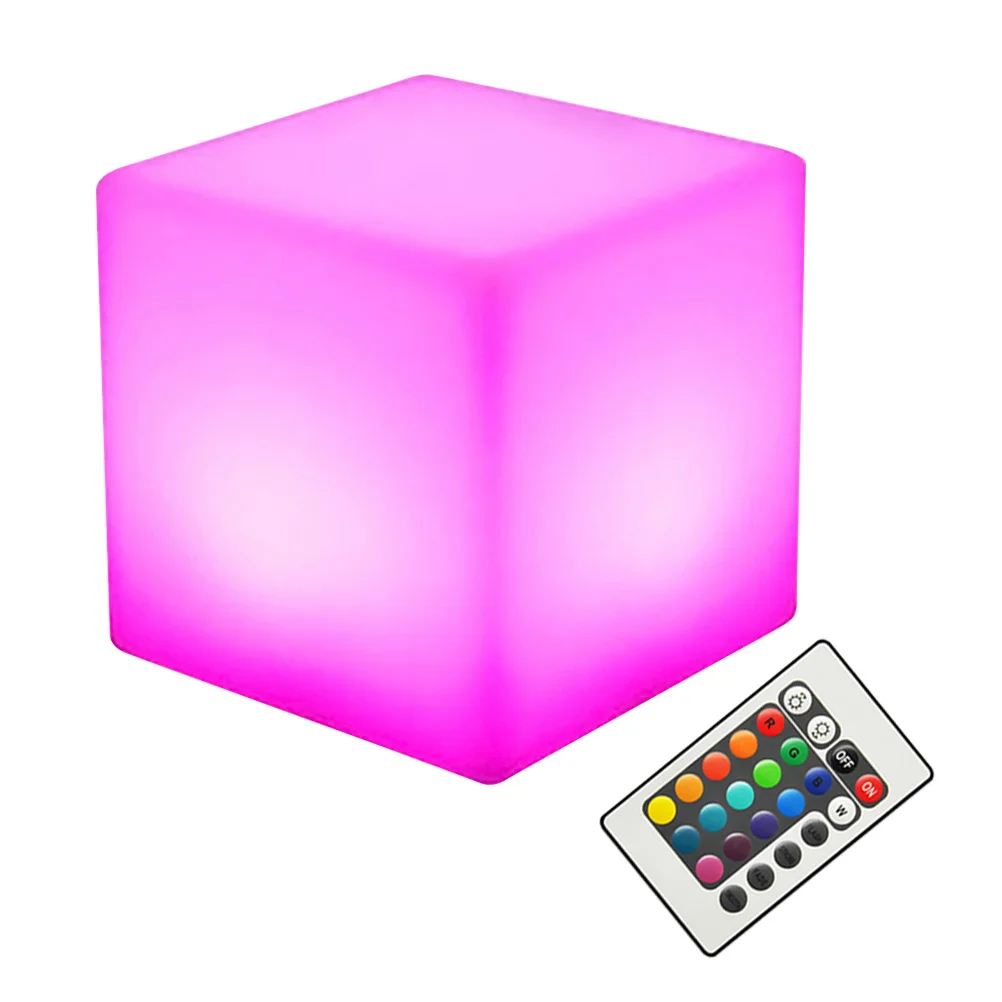 

1Pc Rechargeable Light Cube Waterproof Light Cube Cube Light Outdoor LED Light Cube Beside Desk Lamp