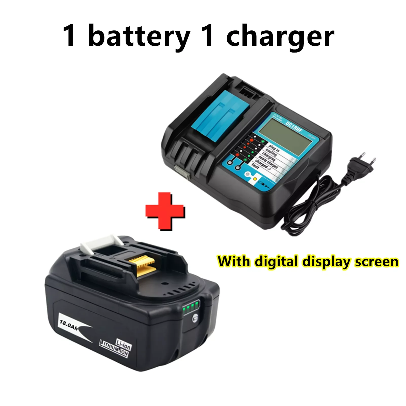 

100% BL1860 Rechargeable Battery 18 V 18000mAh Lithium ion for Makita 18v Battery BL1840 BL1850 BL1830 BL1860B LXT 400