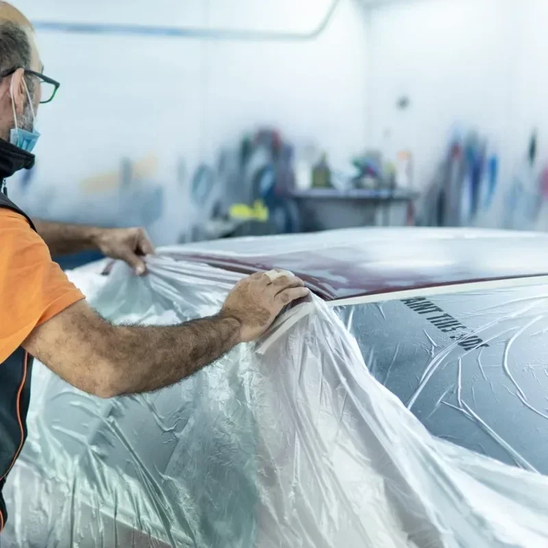 Одноразовая режущая пылезащитная пленка самоклеящаяся предварительно