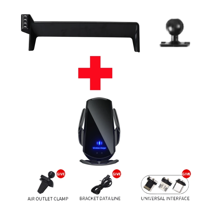 

Универсальный Автомобильный Держатель Для Телефона С Беспроводной Зарядкой Для Volkswagen Tiguan L PRO Magotan B9 2024 (для Э...