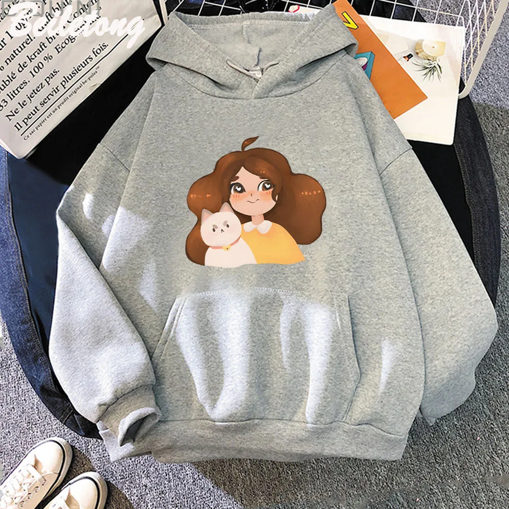 

Bee and Puppycat Hoodies Cartoon Kawaii Hoodie for Woman Spring/Autumn Sweatshirt for Men Vintage Hot Anime Pullovers Harajuku