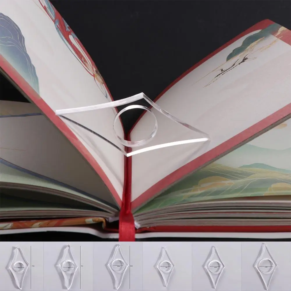 Акриловая поддержка книги для большого пальца многофункциональная закладка