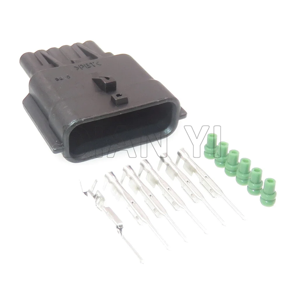 

1 комплект, 6-контактный автомобильный расходомер воздуха, кабельная вилка переменного тока в сборе для Nissan 7283-8850-30 7282-8850-30, автомобильная водонепроницаемая розетка низкой мощности