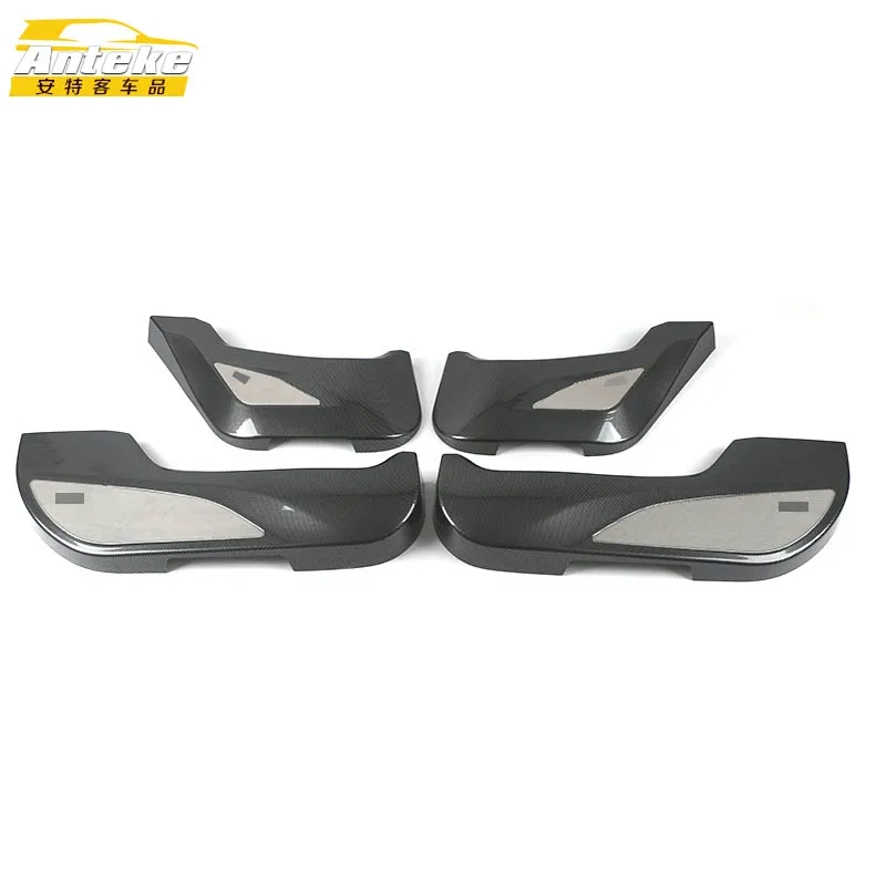 

Anteke Auto ABS Carbon fiber Door Anti-Kick Anti-Dirty Pad Cover Decoration Trim Stickers For X3 2022 Exterior Car Styling