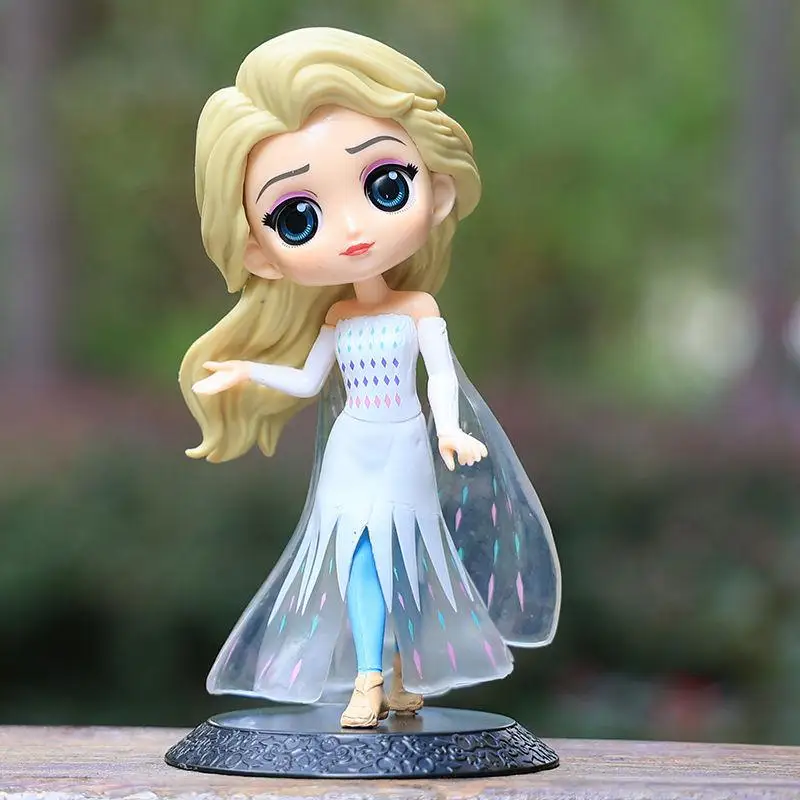 Фото Коллекционная фигурка Qposket Frozen Series 4: Эльза и Анна, принцессы, украшение для торта, модель-игрушка, подарок на день рождения для девочек и фанатов №5