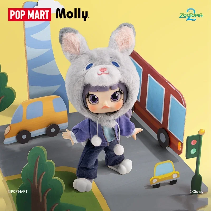 Фото POP MART MOLLY ZOOTOPIA 2 серии 1/12 слепая коробка Kawaii фигурка кукла настольное украшение модель Mystery Box подарочная игрушка №3