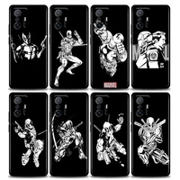 phone case for xiaomi mi 12 12x 11 lite 11x 11t x3 x4 nfc m3 f3 gt m4 pro lite ne 5g soft silicone case marvel deadpool