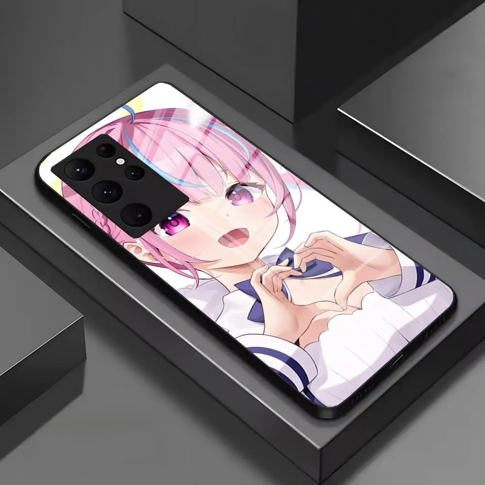 Фото Чехол для телефона VTUBER Yuuki Sakuna для Samsung S20 S30 S21 S32 S23 S24 S9 S10E Note 20 10 Pro Ultra Plus Glass Luxury Cover №5