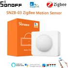 Умные датчики движения и детекторы SONOFF SNZB-03 - Smart ZigBee, работает с автоматизацией домашней безопасности Zigbee Bridge