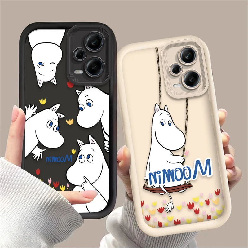 Фото Чехол Cartoon Lovely-M-moomins для Xiaomi Redmi Note 13 14 12 11 Pro Plus 5G 14S 12S 11S 10S 10 9 Redmi 14C 13C 12C 12 4G Cover №1