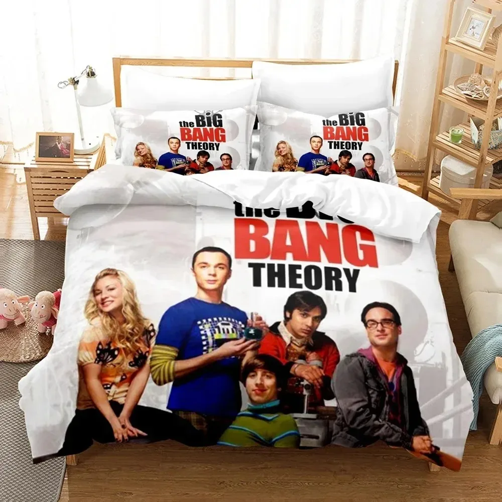 Комплект постельного белья с 3D принтом Big Bang Theory TBBT пододеяльник одноместное
