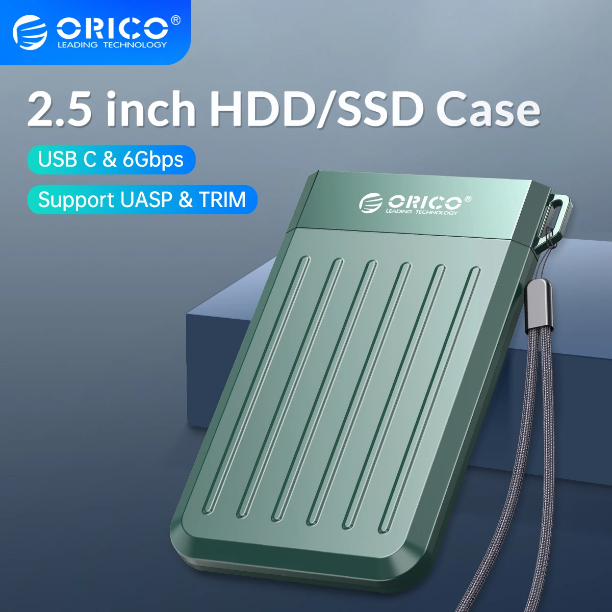 

ORICO External Hard Drive Box USB C 6Gbps HDD Case 2.5 inch SATA to USB 3.1 Hard Drive Enclosure for 2.5" SSD HDD Support UASP