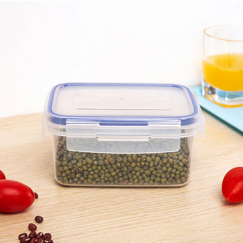 1 шт. бытовой универсальный герметичный прямоугольный ящик для хранения в