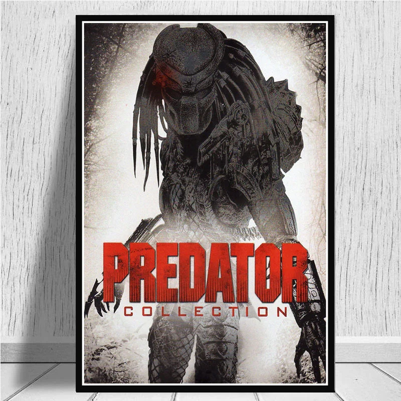 

Arnold Schwarzenegger the Predator Monster Movie posters and prints Canvas Painting Pictures On The Wall Cuadro Decorativo