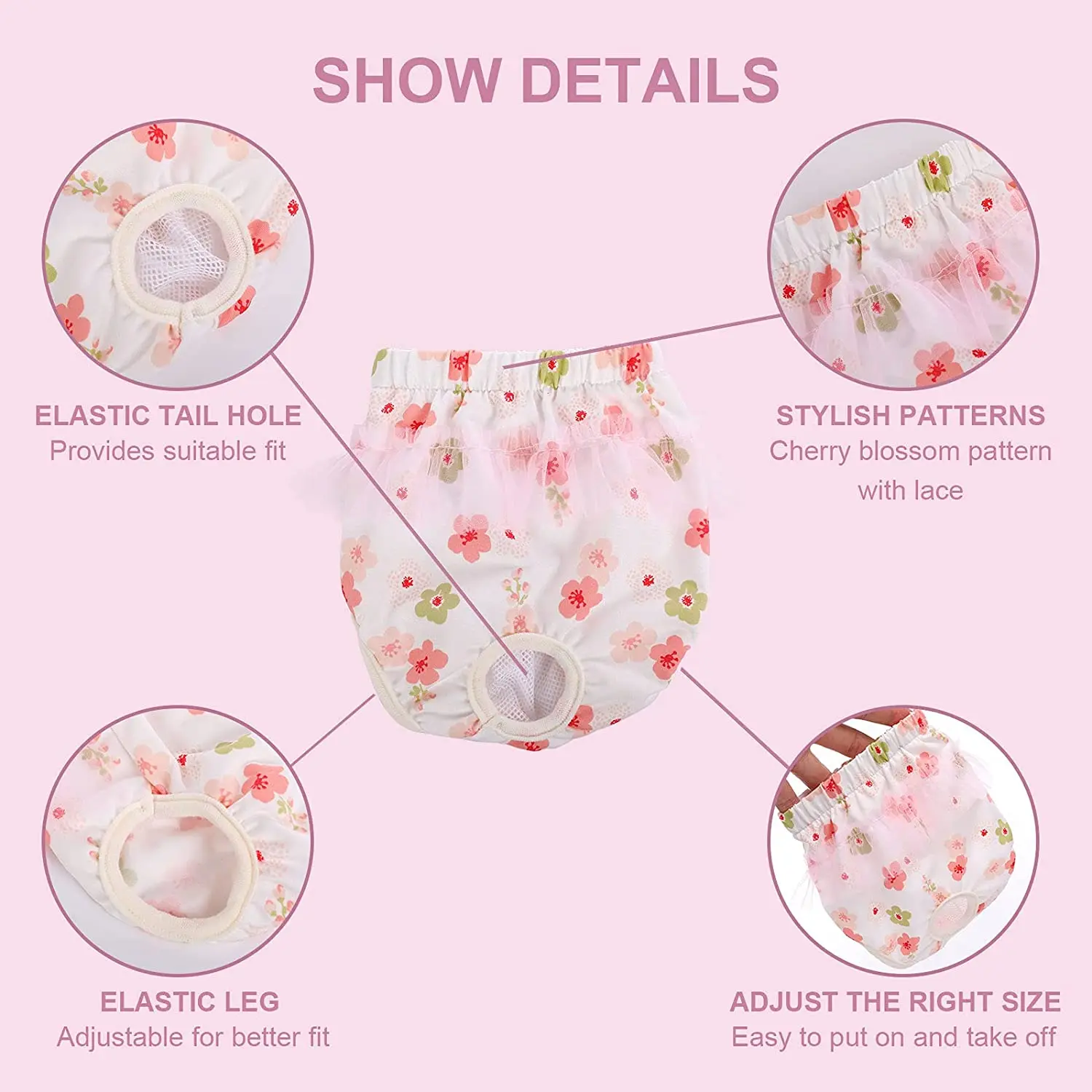 Модные трусики для собак подгузник женщин маленьких и средних менструальные