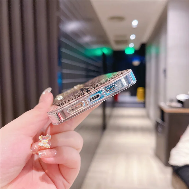 Чехол Leopard rainbow для iPhone совместим с моделями 13 Pro max 12 11 XS XR x 7 8 plus |
