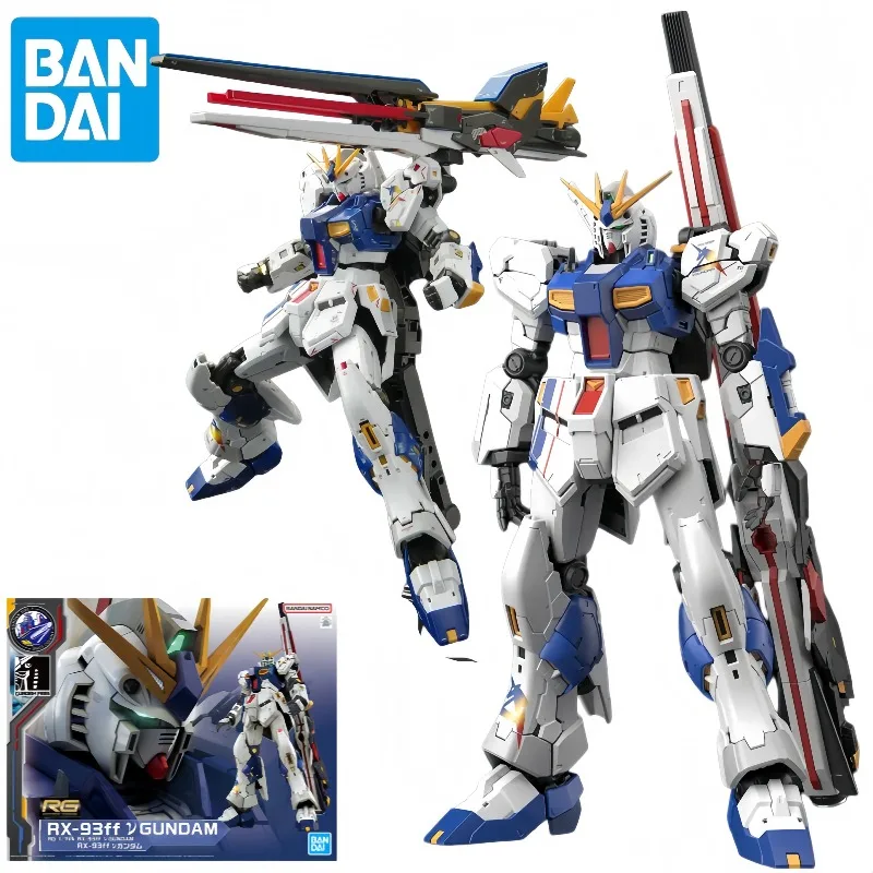 Фото Фигурки Bandai RG RX-93ff Nu Gundam: Сражение Чара, аниме-модель 1/144, сборная модель меха, подарок для фанатов аниме №1