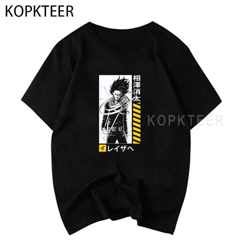 

Shota Aizawa 100% Cotton Men T Shirt Tops Japan Style Anime Manga Summer Black Short Sleeved Tshirt Women Ropa De Hombre