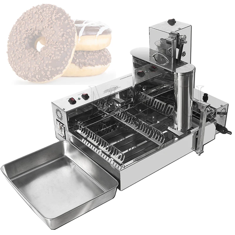 Free Shipping 2000W Automatic Donut Maker/Donut Fryer/Four Rows Of Mini Doughnuts Machine