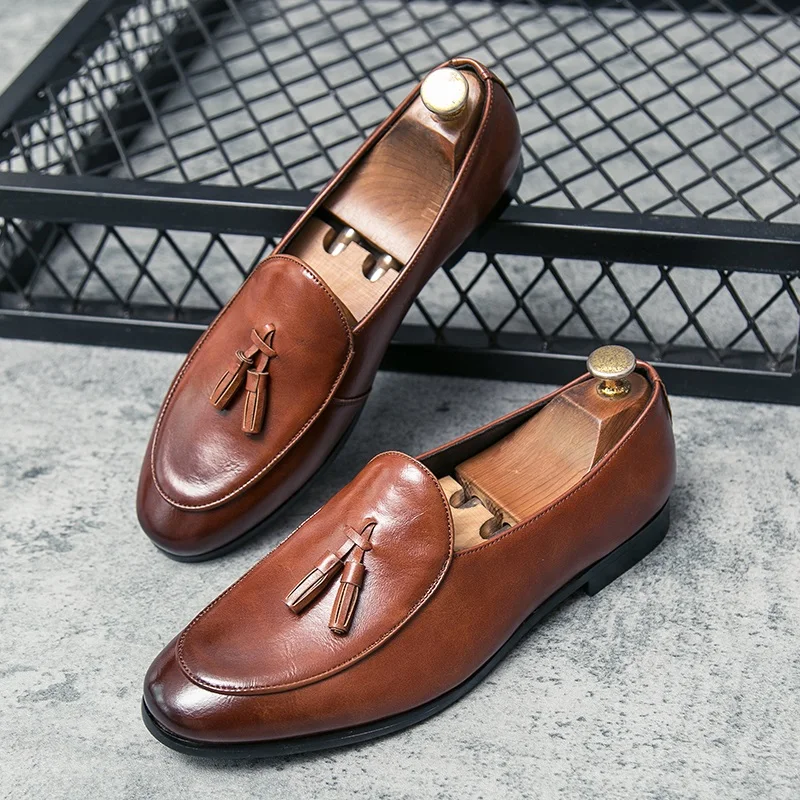 

LOAFER MAN Men Casual Shoes Fashion Mens Hot Sale LUXURI SHOE Summer Leather LEATHER Driving Man Shoe Business Formal