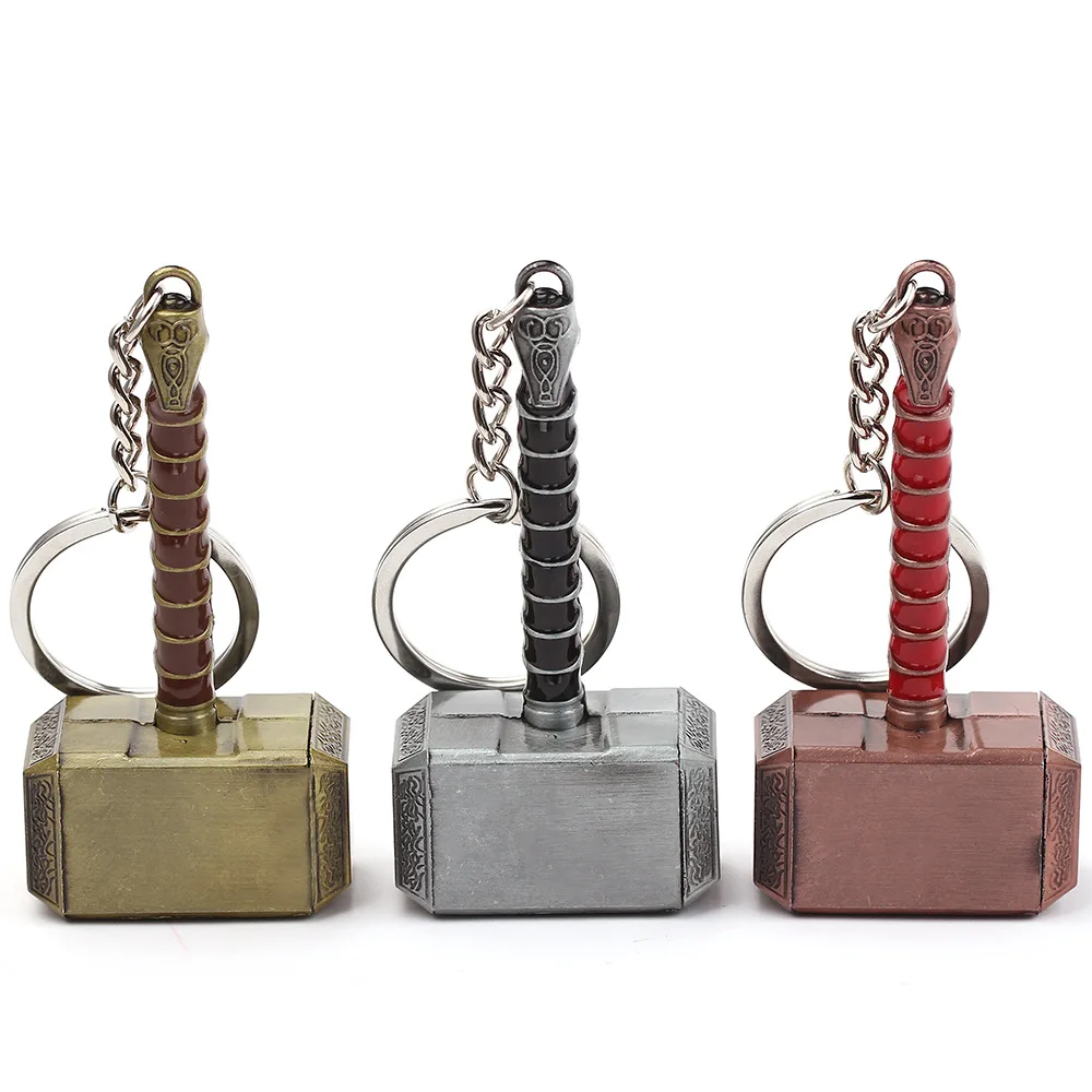 

Disney Superhero Thor's Hammer Beer Bottle Openers Anime Movie Avengers Thor Odinson Opener Keyring Accessories