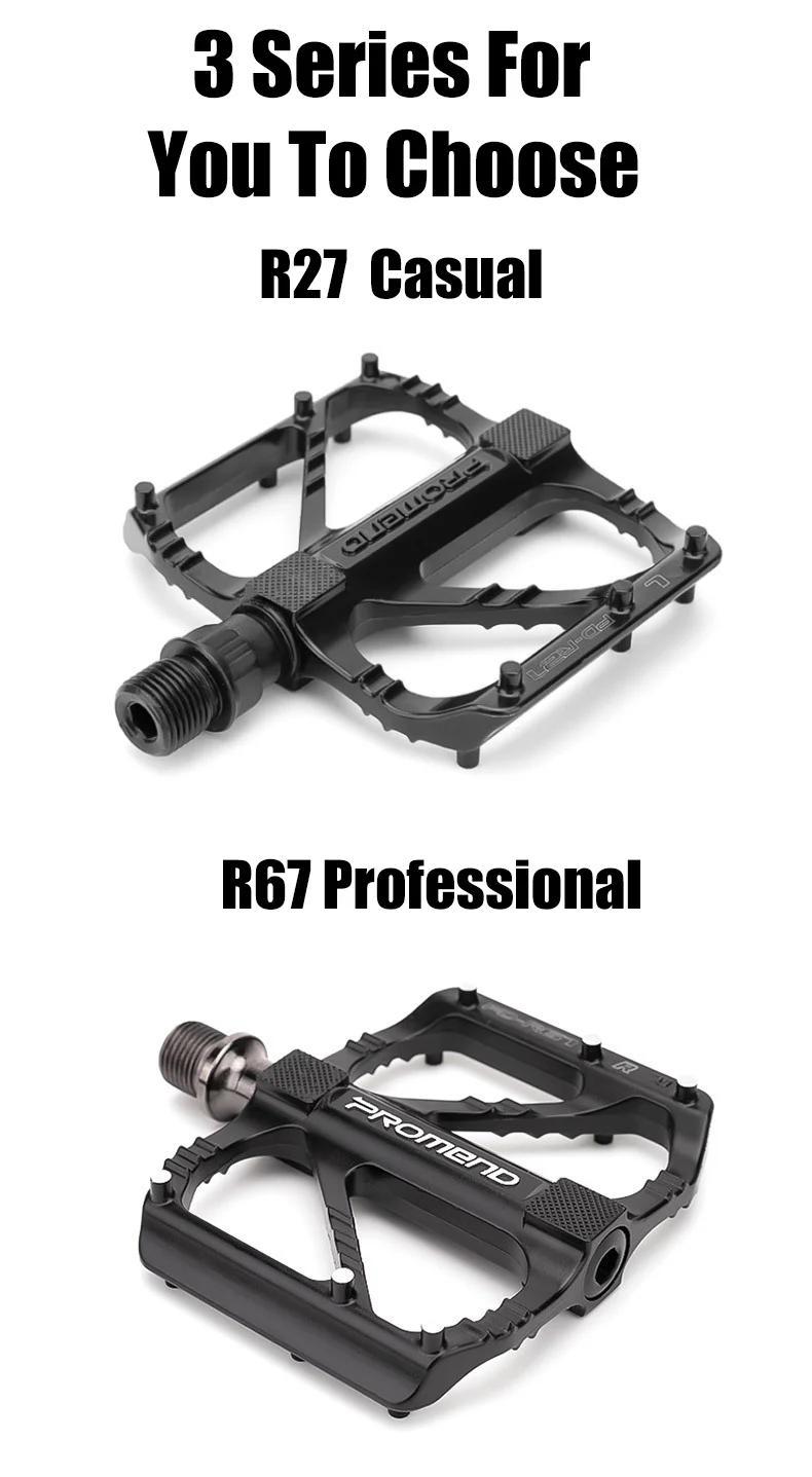 Велосипедные педали PROMEND легкий подшипник из углеродного волокна плоская педаль
