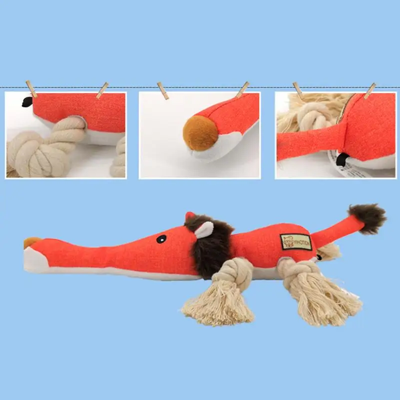 Плюшевые игрушки для собак жевания хлопковая веревка узел жевательная кукла