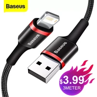 baseus usb cable for iphone 13 12 11 pro xs max x xr 8 7 6 6s plus 5s se fast charging charger mobile phone cable wire data cord