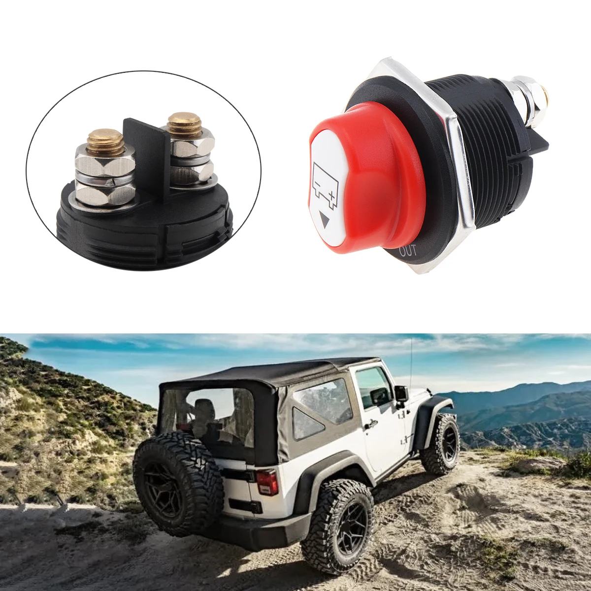 

200A Battery Disconnect Master Power Cut-Off Switch For Car Marine Yacht RV ATV Off Road Vehicl Truck Boat Motorcycle