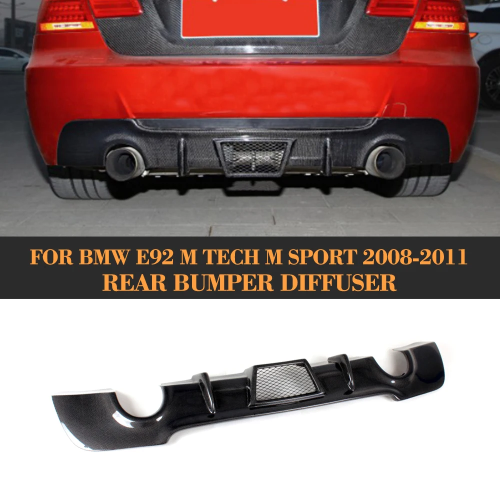 

3 Series Carbon Fiber Rear Diffuser Lip Spoiler For BMW E92 Coupe E93 Convertible M Sport Only 2005 - 2011 328i Rear Diffuser
