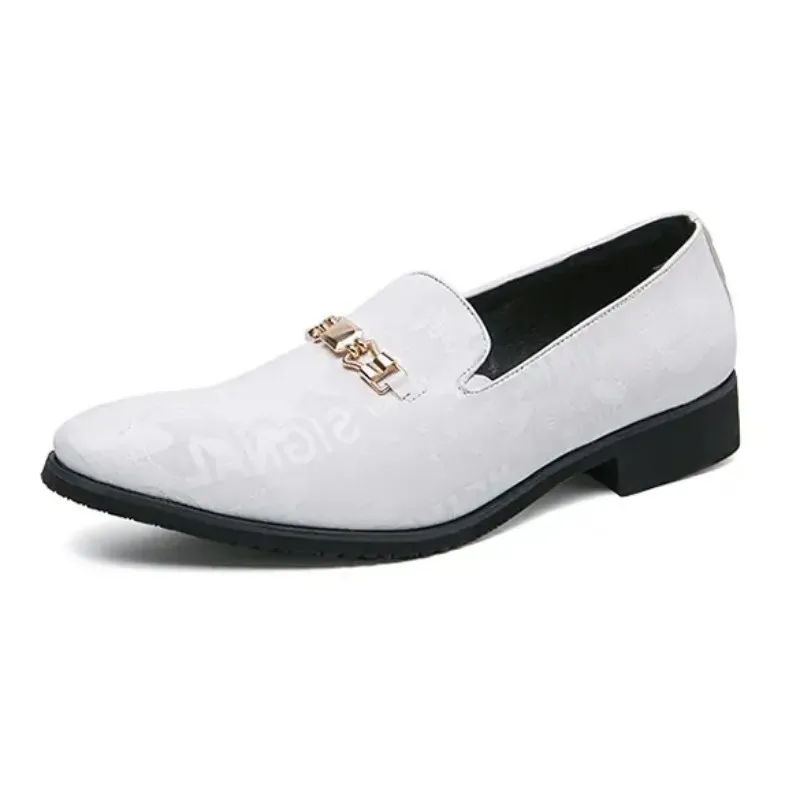 

DAFENP New Leather Versatile Antiskid Trend Youth Men Big Size Pointed-toe Dress Shoes Fashion Slip-on Men Loafer Shoes 38-47