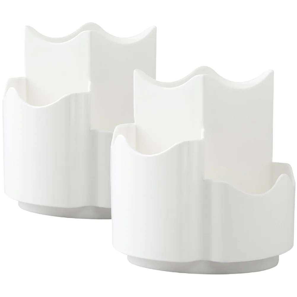 

2Pcs Brush Containers Rotating Base Makeup Brush Containers Makeup Brush Holders