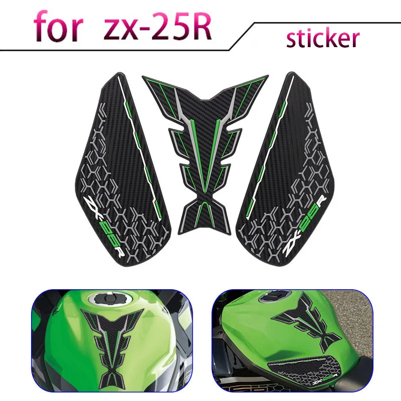 

For kawasaki ZX-25R zx25r 2021-23 Motorcycle Fuel Tank Pad Protector Adhesive Side Pad Knee