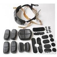 tactical fast helmet suspension system with lining and ops adjustable modified tactical epp sponge accessories