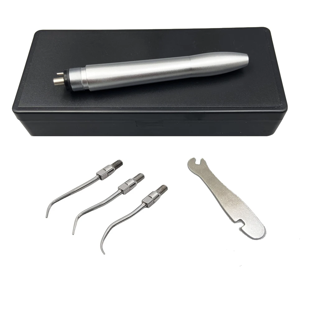 

Teeth Cleaning Air Scaler 2Holes/4 Holes Handpiece Dental Scaler With 3Piece Scaler Tips Dentist Tools Tooth Whitening