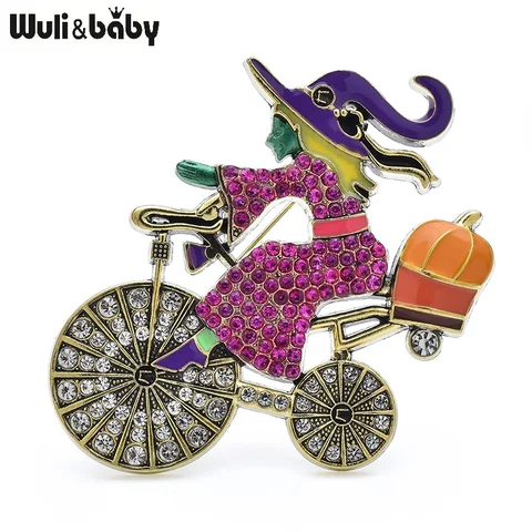 Wuli&baby винтажные броши-ведьмы