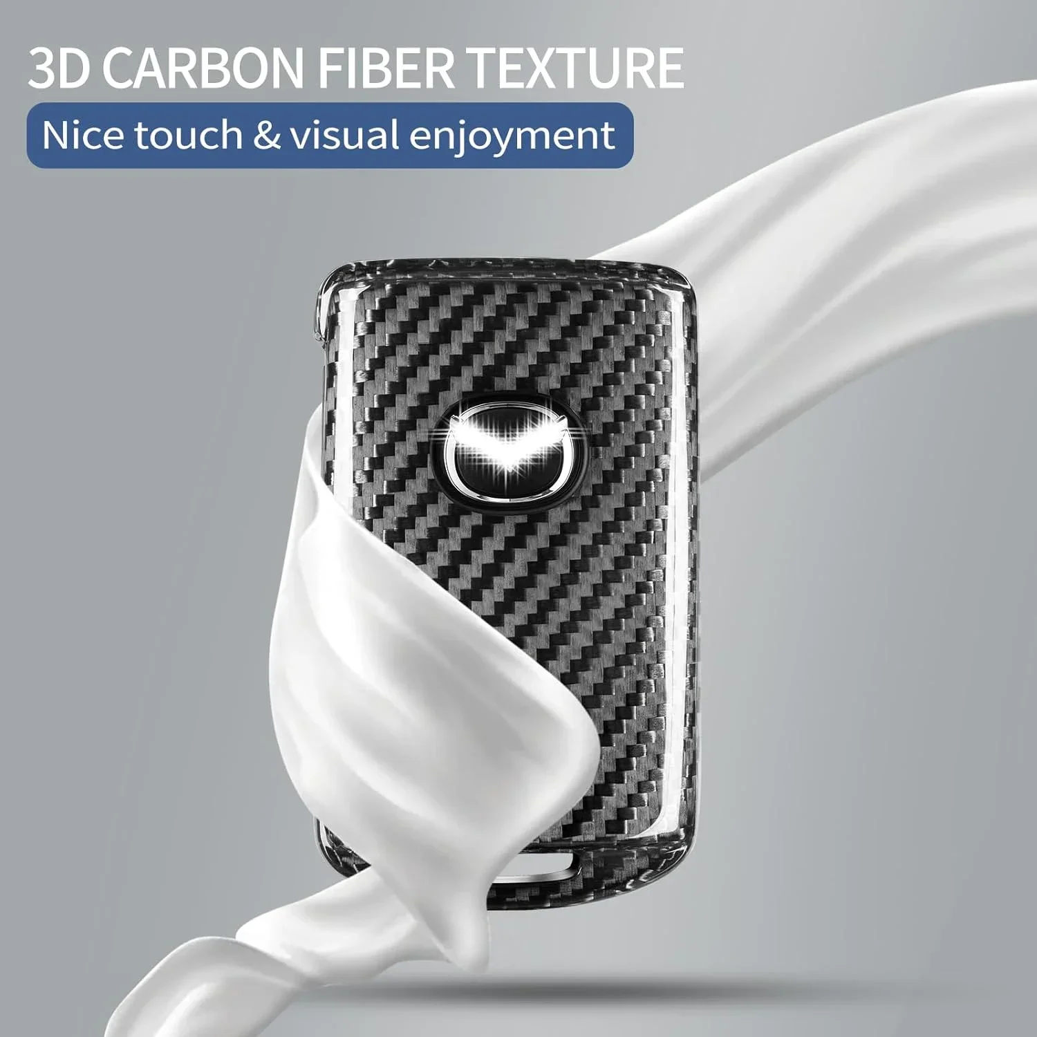 Чехол для брелока из углеродного волокна защитный чехол Mazda 6 CX-3 CX-30 CX-5 CX-50 CX-9 CX-90