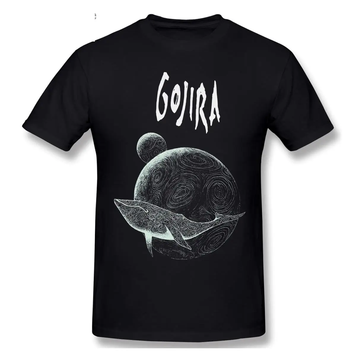 

Gojira Flying Whale T Shirts Large Short Sleeves Fashion TShirts Casual Clothes Men Clothing Cotton T-Shirt Tee Top