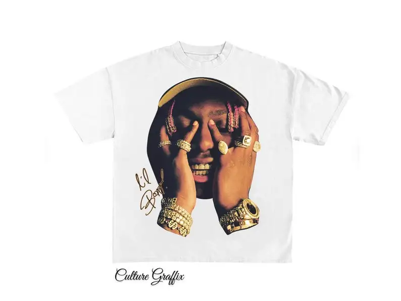 Рубашка Lil Yachty винтажная белая рубашка Rap