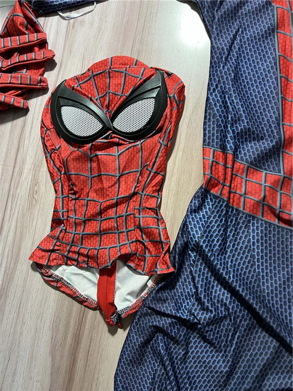 Фото Костюм для косплея Человека-паука TASM 2 для взрослых мужчин, супергеройский комбинезон с 3D-принтом, эластичный зентай, цельный боди для Хэллоуина, комик-конов и вечеринок №4