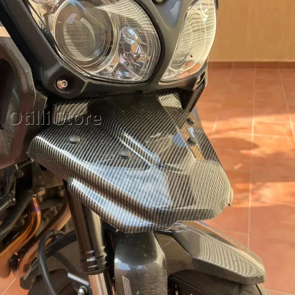 Фото Для Yamaha Fit XT1200Z XT 1200 Z Super Tenere 2014-2021 передний клюв из углеродного волокна, удлинитель носа, крыло колеса 2020 2019 2018 №3