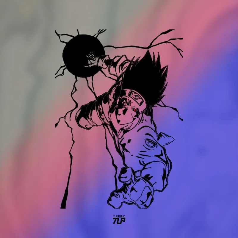 Мультяшная анимационная полая декоративная наклейка для автомобиля Наруто