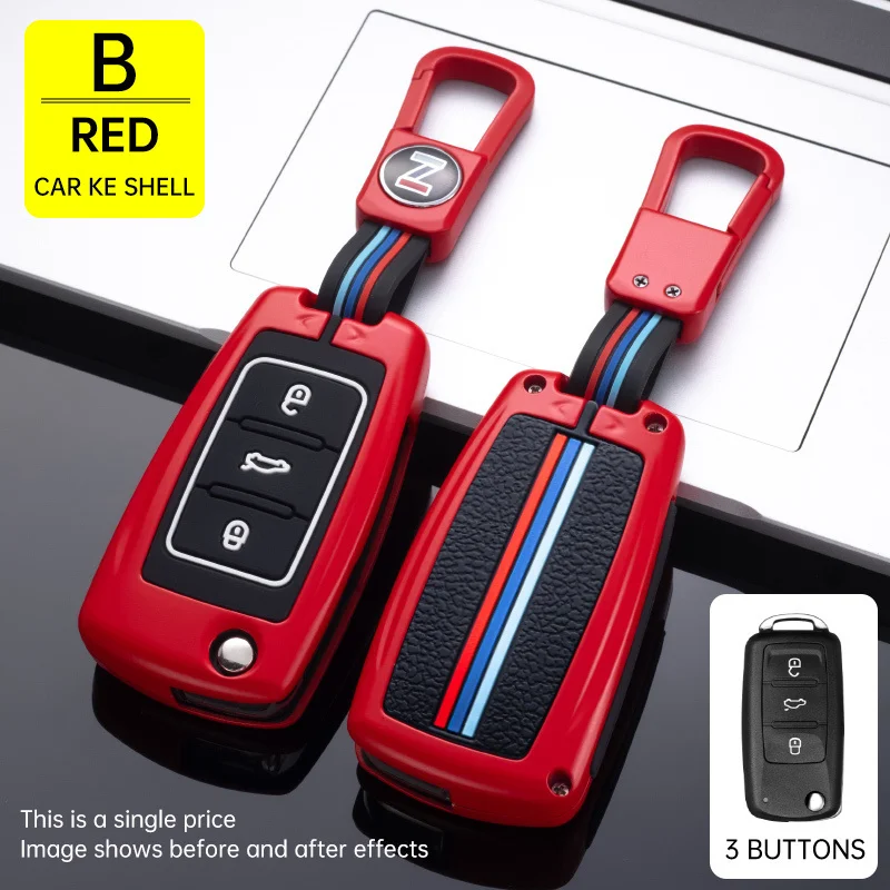 

Car Key Case Cover Shells For Volkswagen VW Golf 3 4 5 6 Mk4 Mk6 Passat B5 B6 B7 B8 Cc Polo Tiguan Mk2 Touran 6 Bora Accessories