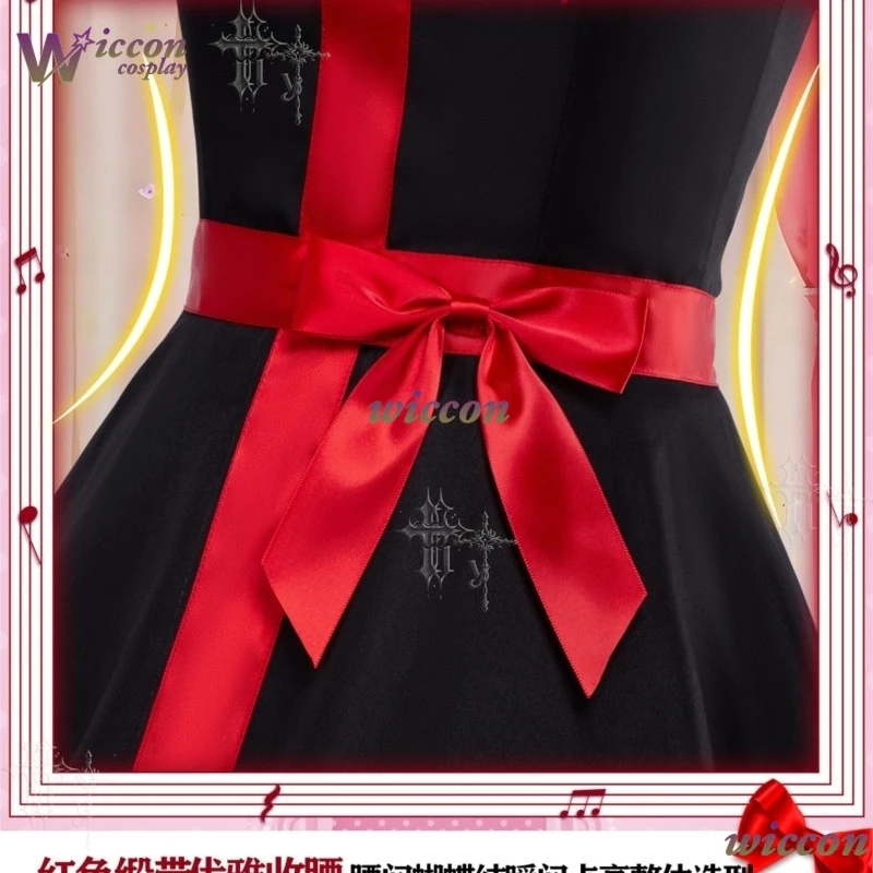 Фото Костюм для косплея Yuzuriha Inori из Guilty Crown: черное платье, аниме-костюм для ролевых игр, униформа на Хэллоуин №4
