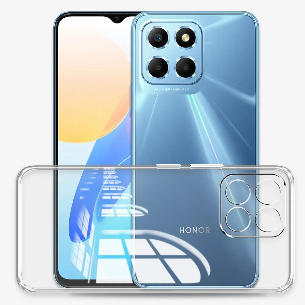 Фото Для Honor X8b /Honor X8A LLY-LX1 CRT-LX1 чехол силиконовая мягкая прозрачная задняя крышка из ТПУ, Противоударная задняя крышка для телефона Honor X8 4G чехол Coque №2