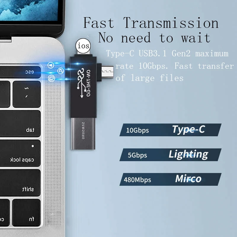Адаптер OTG 3 в 1 с разъемом микро-Usb Type-C и Usb 0 | Строительство ремонт