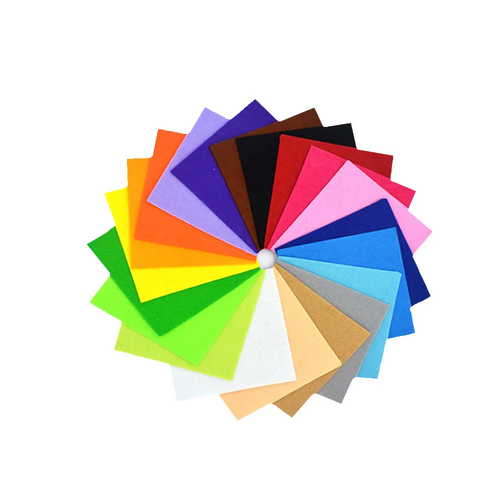 

20pcs Colorful Felt Cloth DIY Christmas Felt Cloth Colorful Nonwoven Fabric DIY Accessories